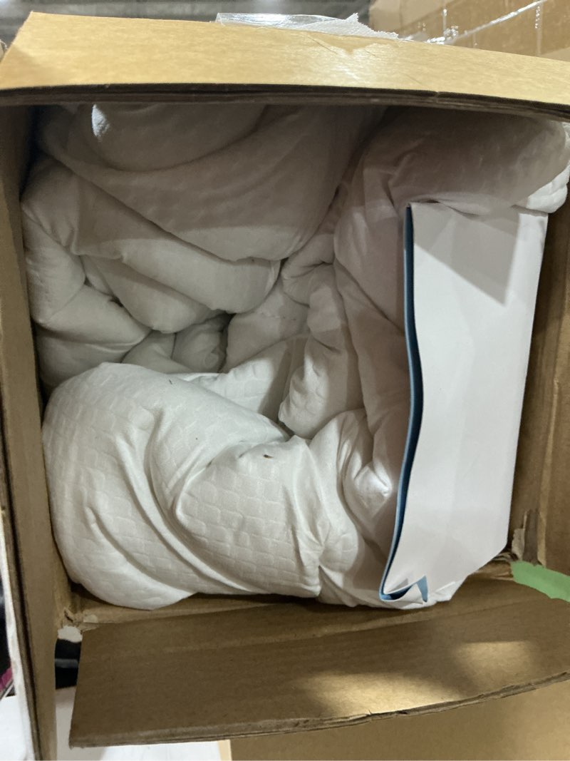 Condition photo showing Good Condition for sleep zone cooling twin mattress topper for single bed, premium zoned cool mattress pad cover, padded mattress protector breathable washable, deep pocket 8-21" (white, twin)