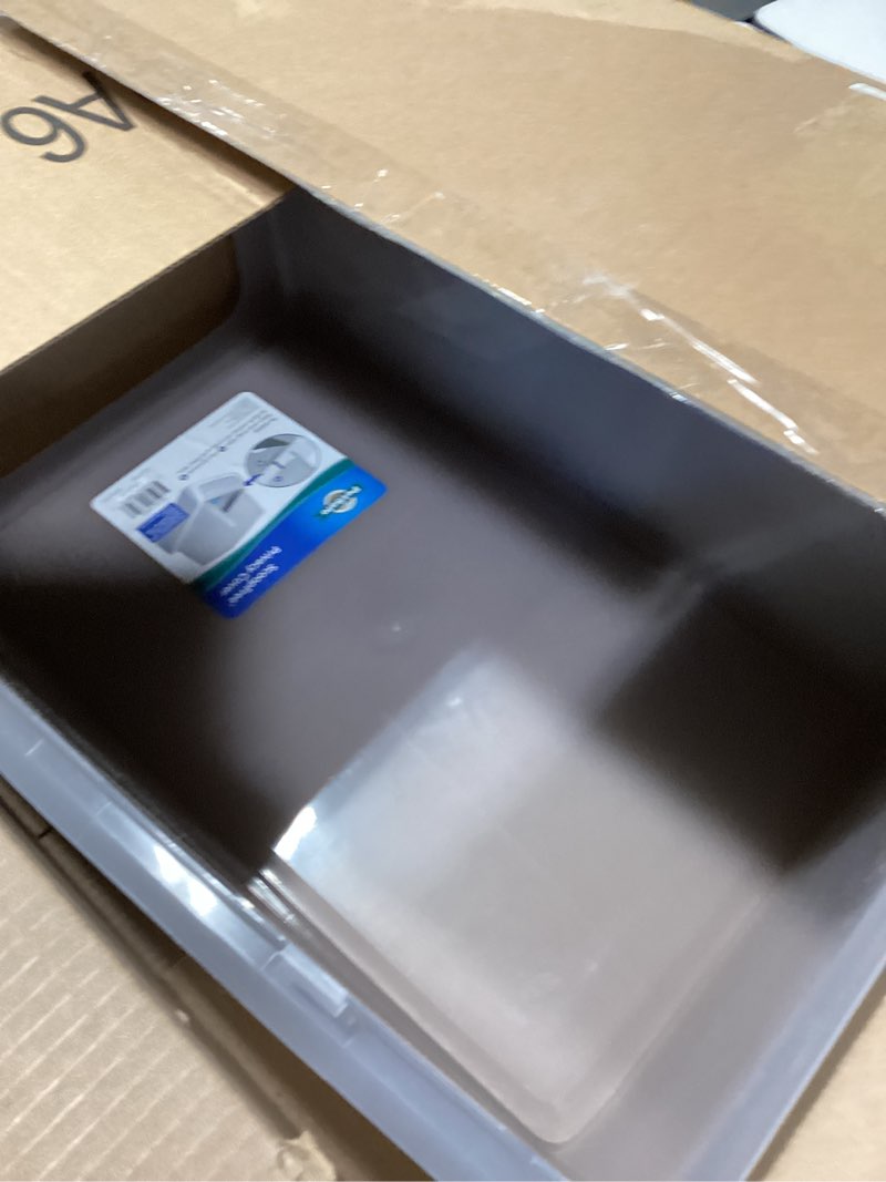 Condition photo showing New/Like New for PetSafe ScoopFree Litter Box Privacy Cover - Convenient Potty Cover with Minimalist Cabin Design & Durable Construction - Removable Hood for Skittish Cats - Washable & Travel Friendly
