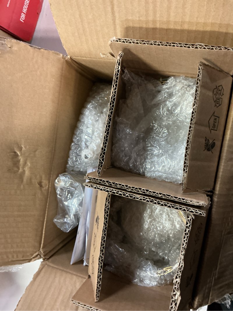 Condition photo showing Good Condition for modern glass crystal wall sconces battery operated set of 2, gold rechargeable wall lights with remote,non hardwired clear wall lighting fixture brass for bedroom bathroom living room porch