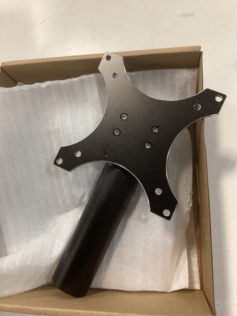Condition photo showing Good Condition for almoz desk stand for echo show 21, echo show 15 (all generations), raises up to 9.5" from desk, tilt and swivel mount for alexa echo show 21, no tools required, stable centered rod design (up-blcak)