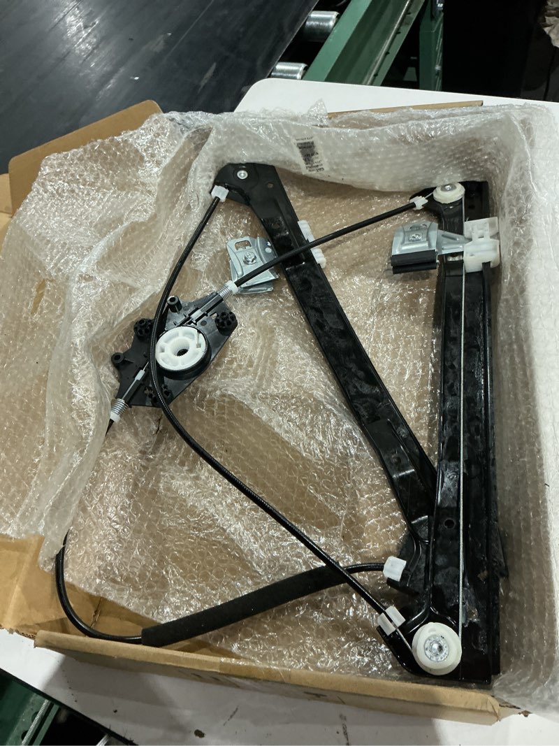 Condition photo showing As Is for boxi 740-140 front driver side power window regulator without motor fit for ford fusion for lincoln mkz zephyr for mercury milan/black/ 8e5z5423201a