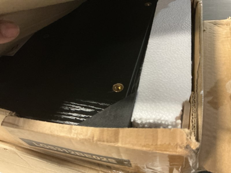 Condition photo showing Good Condition for songmics bellah collection - dresser for bedroom, chest of drawers, nightstand, 2 drawers, storage organizer unit, closet, entryway, modern, ebony black ulgs312be02s ebony black 1 pack 2 drawers