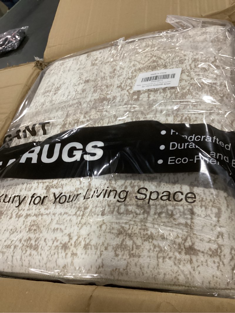 Condition photo showing New/Like New for runner rug 2'x8' washable non-slip runner rugs for kitchen bathroom laundry room beige vintage floor carpet runners for hallway entryway beige 2' x 8' (runner)