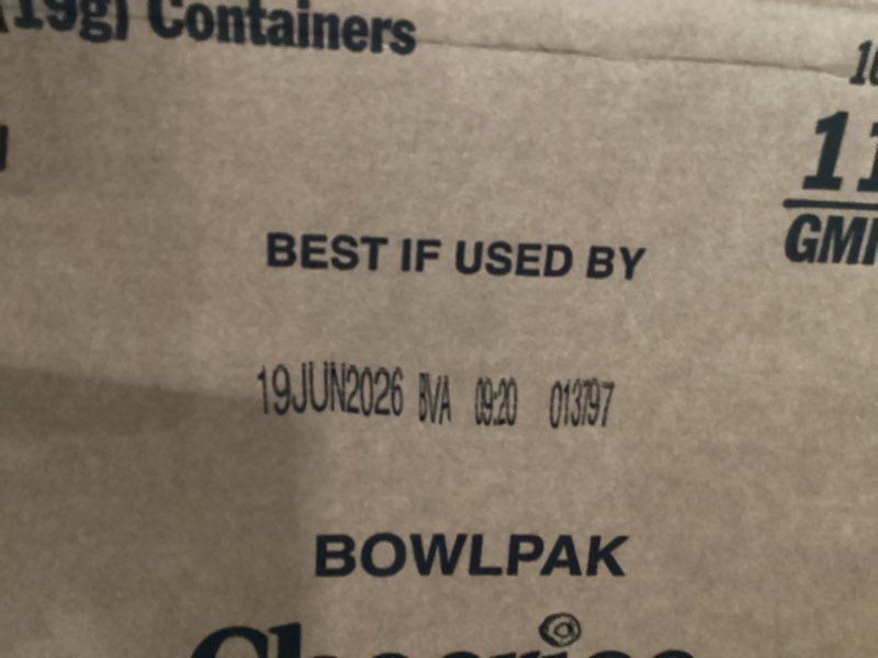 *best if used by June 19 2026* Honey Nut Cheerios Cereal Single Serve Bowl, 1 Oz (Pack of 96)