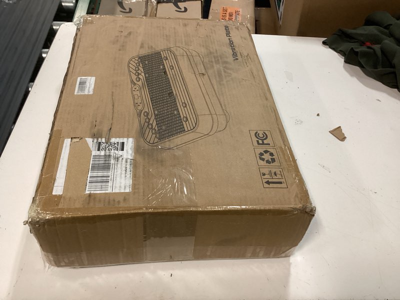 Condition photo showing New/Like New for vibration plate exercise machine for lymphatic drainage,power vibrate stand shake board 400 lbs capacity fitness platform with fitness resistance bands weight loss gifts for women men