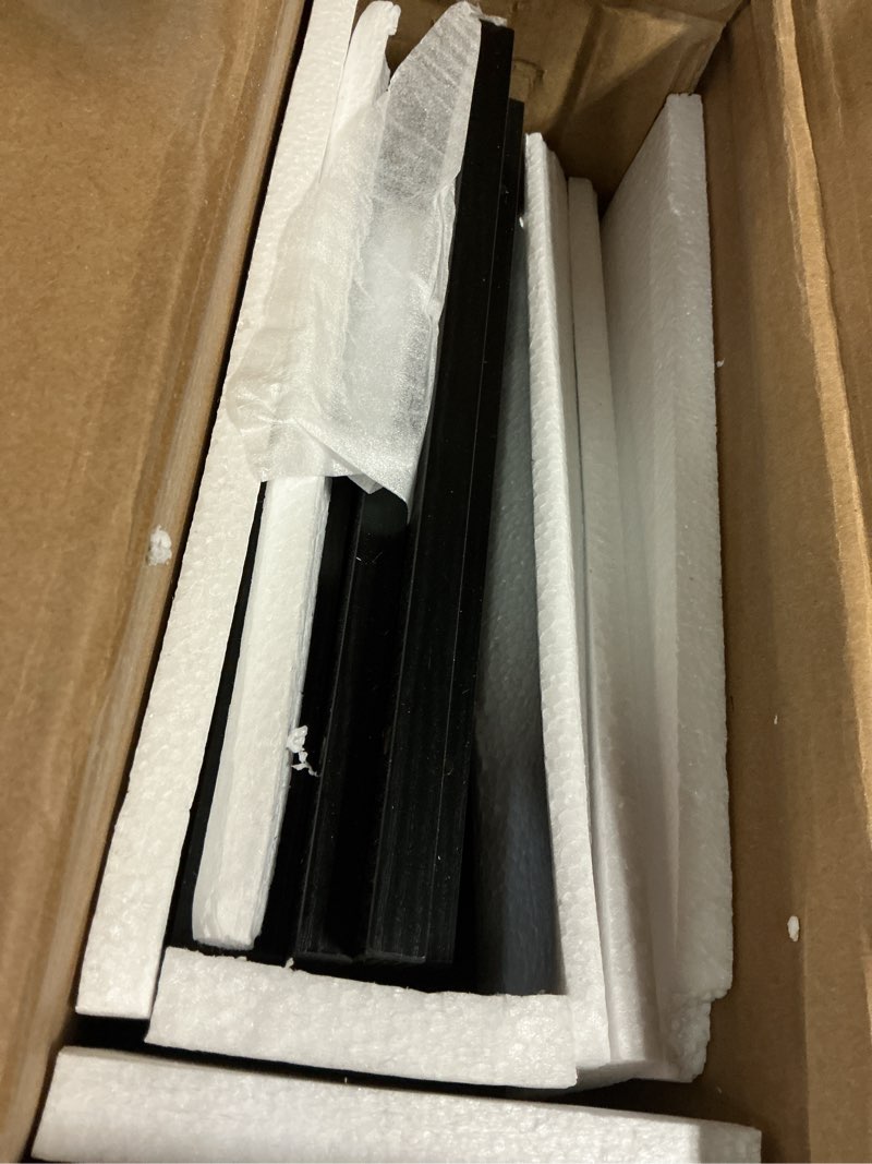 Condition photo showing Good Condition for oschf ladder cube storage bookcase - wooden l-shaped 4-tier corner shelf, reversible 10-cube organizer for home & office, black 10-cube black