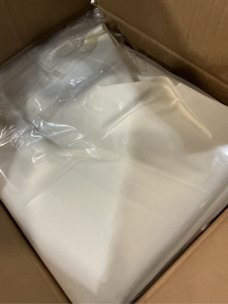 Condition photo showing New/Like New for bestvip 6 pack 90" ivory round decorative tablecloths - polyester fabric washable table cloth cover for wedding reception banquet birthday party buffet restaurant, dinning tables ivory 90"-6 pack