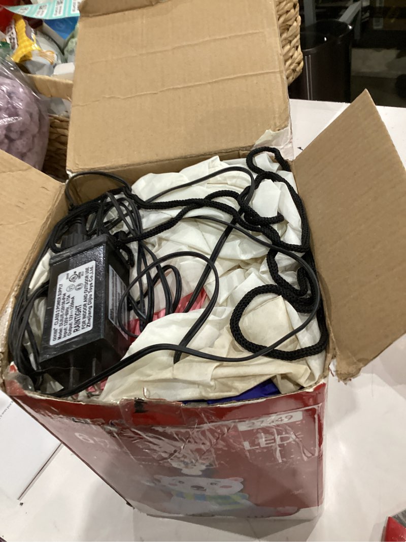 Condition photo showing As Is for COMIN 6 FT Christmas Inflatables Outdoor Decorations Bear&Penguin Blow ups with Built-in LEDs for Yard Party Lawn Decor