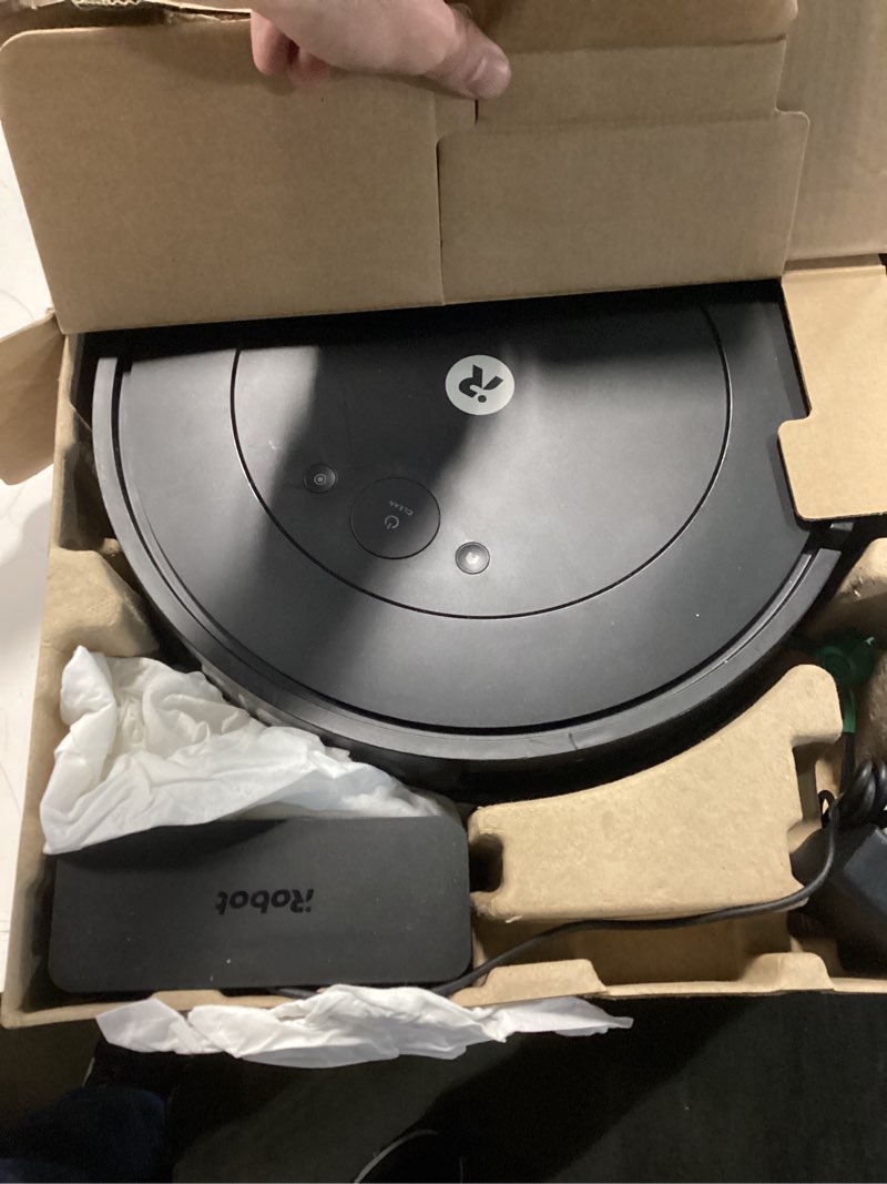 Condition photo showing Good Condition for irobot roomba robot vacuum and mop combo (y0140) - vacuums & mops, easy to use, power-lifting suction, multi-surface floors, smart navigation, cleans in neat rows, self-charging, bagless, space-saving roomba y0140