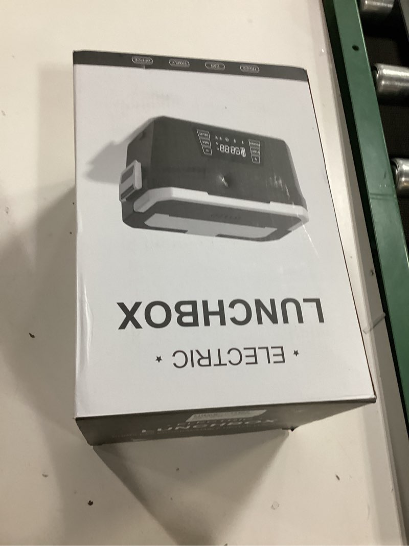 Condition photo showing New/Like New for Vabaso Cordless Electric Lunch Box for Adults, 27000mAh Battery Powered Heated Lunch Box with APP, 1.2L (5.1 Cups) Automatic Scheduled Self Heating Lunchbox for Office Work Travel Outdoor, 248? Max Black