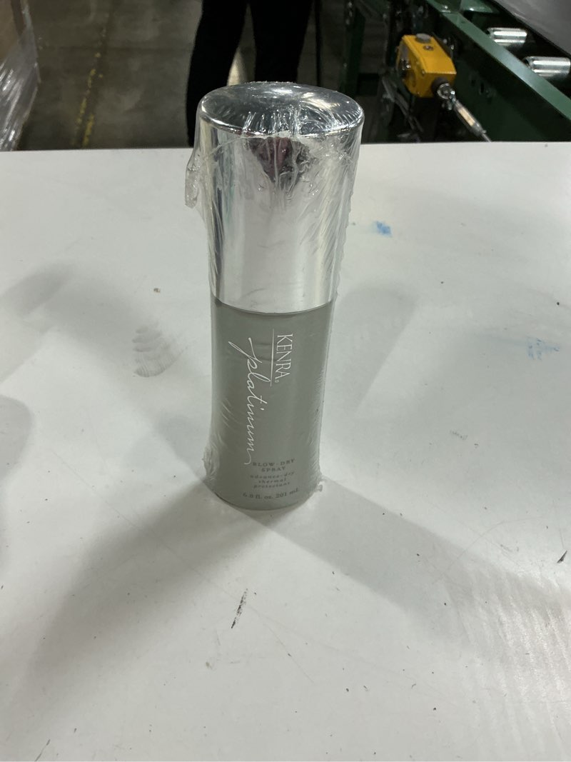 Condition photo showing New/Like New for kenra platinum blow-dry spray | time-saving heat protectant | detangles, smooths, and softens | eliminates frizz & resists humidity | medium to coarse hair