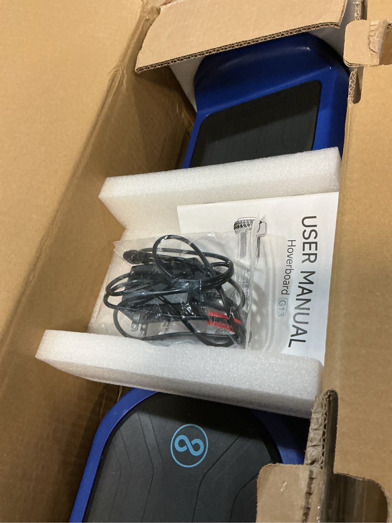 Condition photo showing New/Like New for Gyroor Self Balancing Scooter New G13 All Terrain Balancing Scooter with LED Lights, Self Balancing Off Road with Bluetooth for Kids ages 6-12 and Adults-Blue