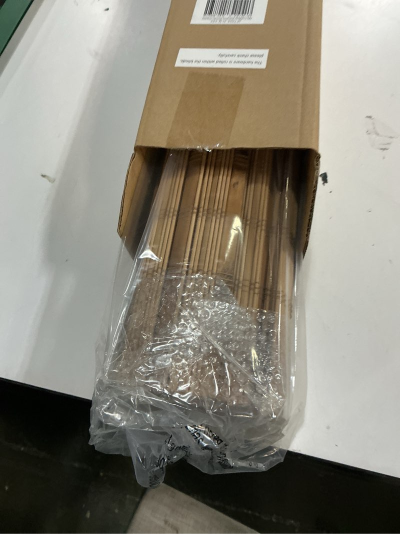 Condition photo showing New/Like New for LazBlinds No Tools No Drill Cordless Bamboo Roman Shades, Light Filtering Window Treatment, Roll Up Bamboo Blinds for Windows 26'' W x 64'' H, Dali Native Light Filtering-dali Native 26" W x 64" H