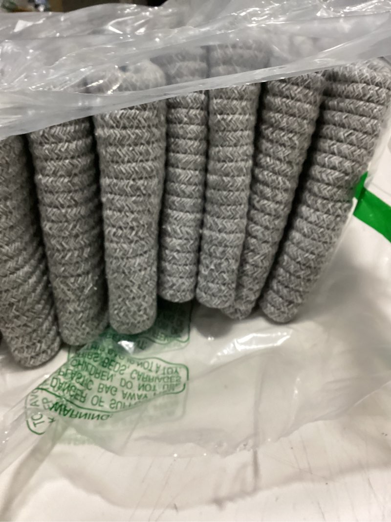 Condition photo showing Good Condition for miniark large storage baskets for organizing, closet shelf baskets for clothes blanket towels, baby nursery, toy bins box, woven rope baskets, 17 x 13 x 7.5”, 4 packs mixed grey 4pcs-l17×w13×h7.5" mixed grey