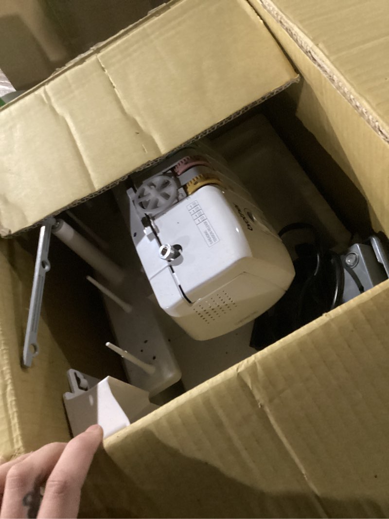 Condition photo showing As Is for Brother Serger, 1034D, Heavy-Duty Metal Frame Overlock Machine, 1,300 Stitches Per Minute, Removeable Trim Trap, 3 Included Accessory Feet, White