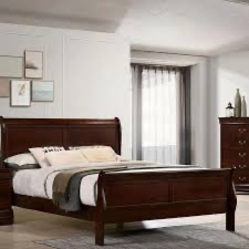 ((Incomplete ))Allard Wood Bed Color: Black, Size: Queen