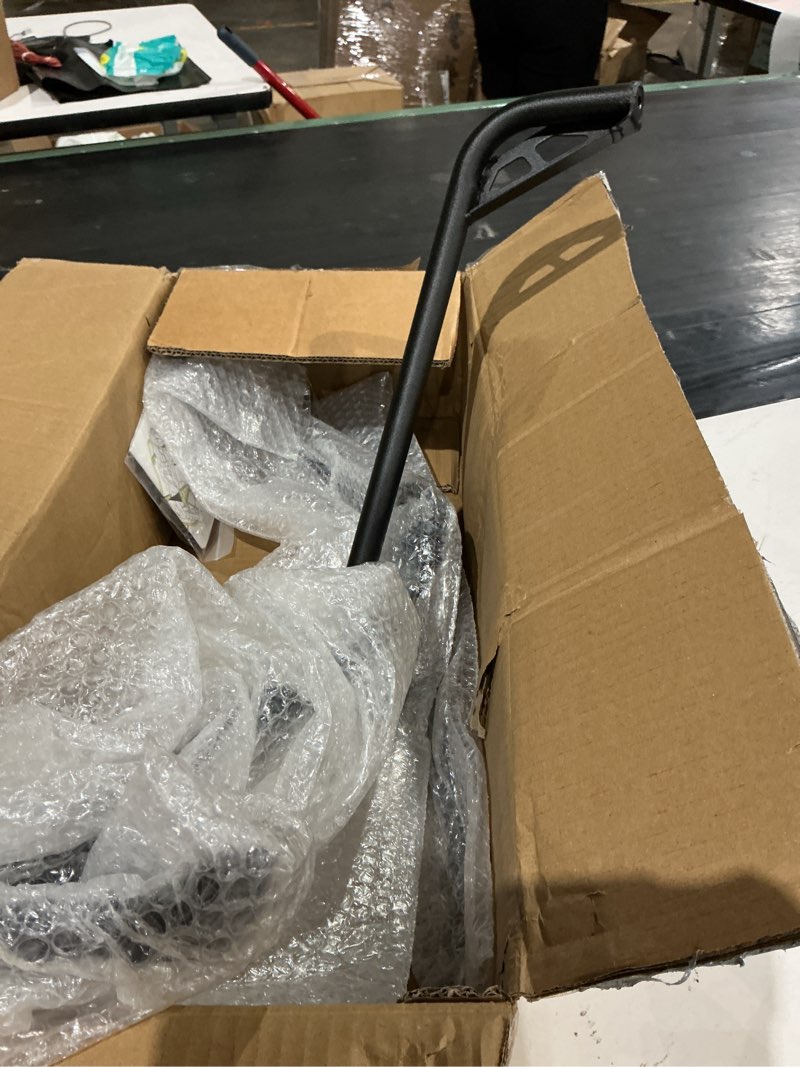 Condition photo showing As Is for sautvs 4" rear rack for polaris sportsman 850 xp 1000 2017-2025, #2882023 | black powder-coated steel, secure tie-down point, easy bolt-on, extra storage space, 4in combined cargo rack extender