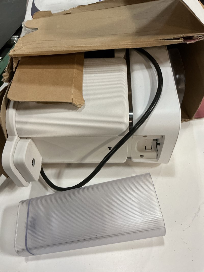 Condition photo showing As Is for Philips Baristina Espresso Machine - Real espresso, made simple. Compact coffee machine, natural white with ash wood portafilter, 16 bar pump pressure, automatic grinder, Cafe Crema (BAR302/20) Espresso Machine White w/Wood Handle