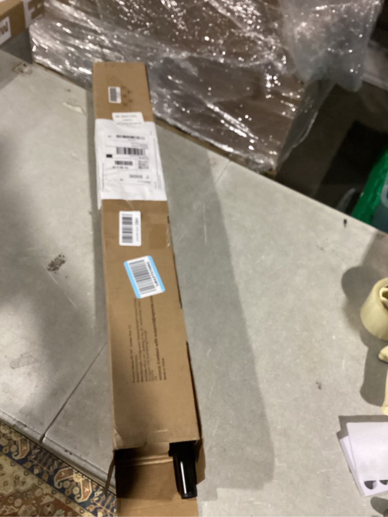 Condition photo showing Good Condition for KAMANINA 1 Inch Double Curtain Rods 66 to 120 Inches (5.5-10 Feet), Heavy Duty Adjustable Double Curtain Rod for Windows, Black Drapery Rods with End Caps Black 66-120"