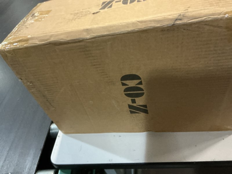 Condition photo showing New/Like New for co-z manual citrus juicer, commercial grade cast iron orange juicer, professional heavy duty juice press with removable strainer, manual juice extractor for orange lemon pomegranate citrus, gray