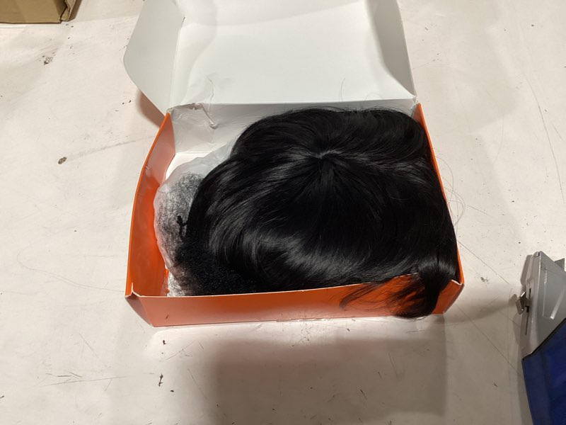 Condition photo showing New/Like New for pixie cut wig for black women natural black short wigs for women side bang layered wig with bangs pixie haircut synthetic straight natural looking daily party wigs h03 black
