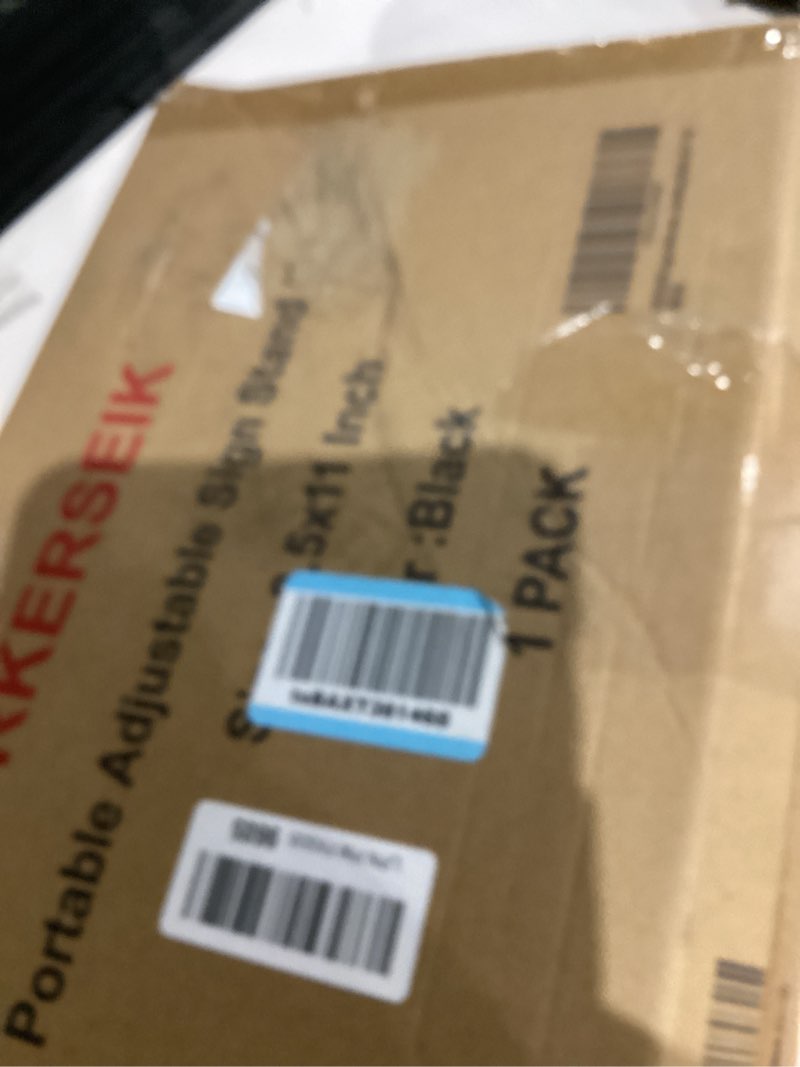 Condition photo showing Good Condition for RKERSEIK sign holder stand, floor standing sign poster stand for display, heavy duty pedestal signag