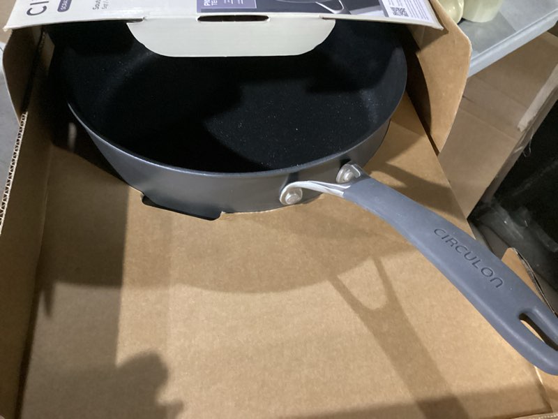 Condition photo showing Good Condition for Circulon A1 Series with ScratchDefense Technology Nonstick Induction Sauté Pan with Helper Handle and Lid, 5 Quart, Graphite Saute (5 Quart)
