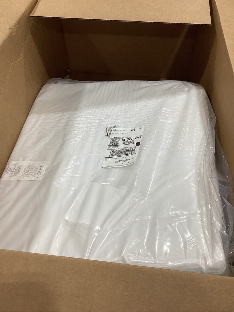 Condition photo showing Good Condition for HOMBYS Memory Foam Couch Cushion Replacement, High Density Upholstery Foam Wrapped with Memory Foam & Polyester Batting, Sofa Cushions Inserts with Dacron Fiber Layer,with Removable Cover,5"x24"x27" White 5 inch Thick-24"x27"