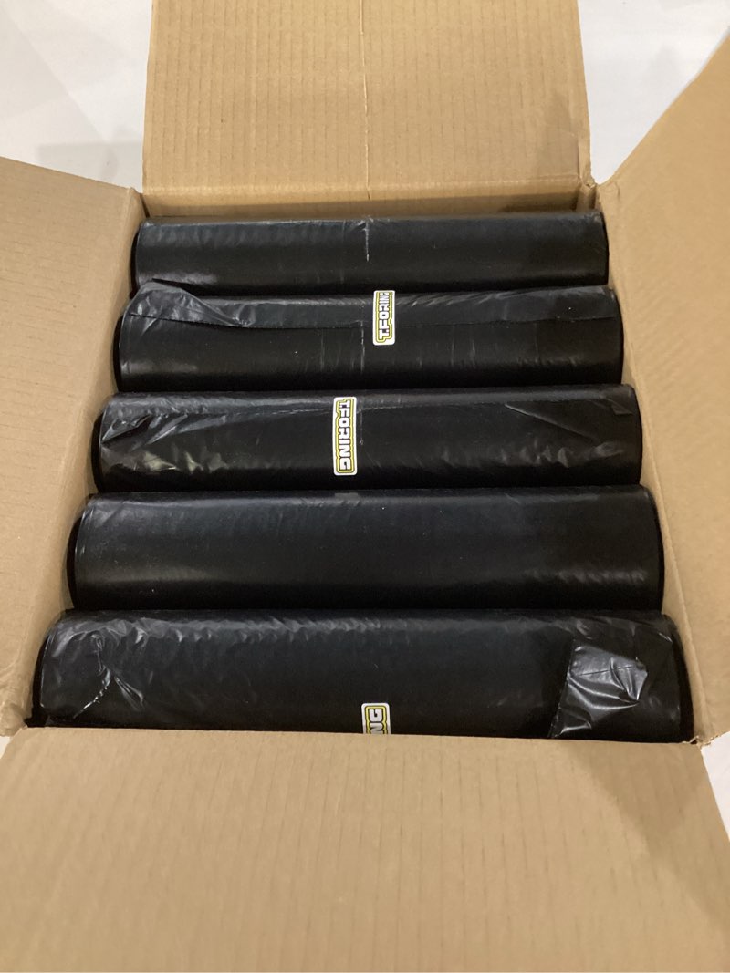 Condition photo showing Good Condition for 40-45 gallon trash bags heavy duty,1.6 mil,39'' x 47'',100 count | large 40+ gal black garbage bag unscented,strong,fit 150 - 168 liter bins,for construction industrial yard outdoor commercial 40-45 gal-100
