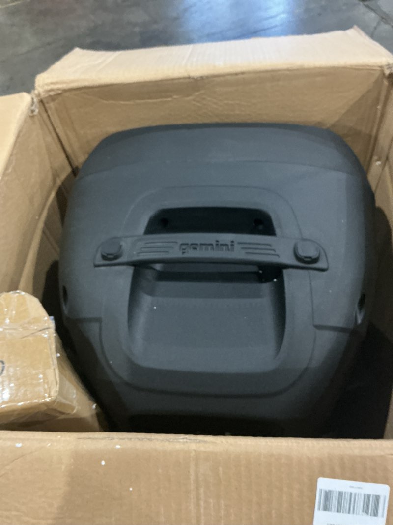 Condition photo showing Good Condition for gemini 2000w bluetooth pa speaker w/stand – 15” dj loudspeaker system with led lights, usb/sd/fm, wireless stereo pairing, mic, eq, remote & pro audio inputs – portable party sound (as-2115bt-lt-pk) led pa pack