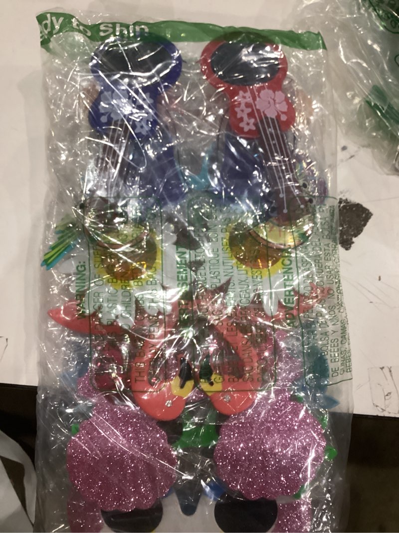 Condition photo showing New/Like New for 15 Pairs Luau Party Sunglasses, Plastic Novelty Funny Hawaiian Glasses, Tropical Fancy Dress Props, Summer Sunglasses Party Favors, Photo Booth Props, Party Accessory for Birthday, Themed Party