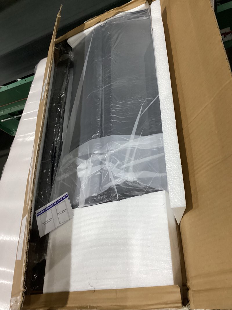 VAIIGO Heavy Duty Rolling Sidewalk Sign 24x36 Inch - Double-Sided Sandwich Board Poster Stand with W