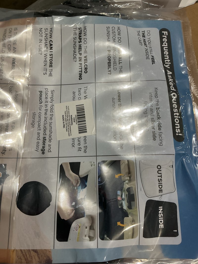 Condition photo showing Good Condition for econour windshield sunshade compatible for toyota land cruiser 2024-2025 2026, sun visor for front windshield & window sun shade cover, uv heat blocker & protector, car accessories for toyota land cruiser (2024-2026)