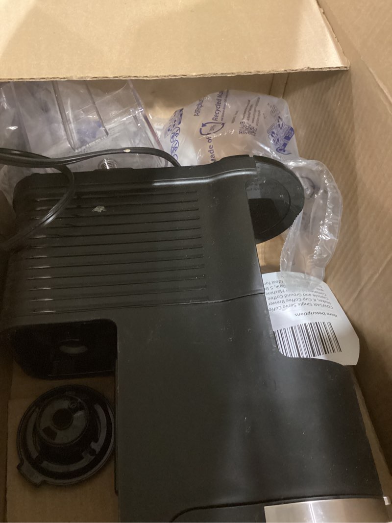 Condition photo showing As Is for COWSAR Single Serve Coffee Maker, K Cup Coffee Brewer for Capsule and Ground Coffee, Commercial Coffee Machine with 40 Oz Water Tank, 5 Brew Sizes Up To 14 Oz, Ideal for Home/Office, Black