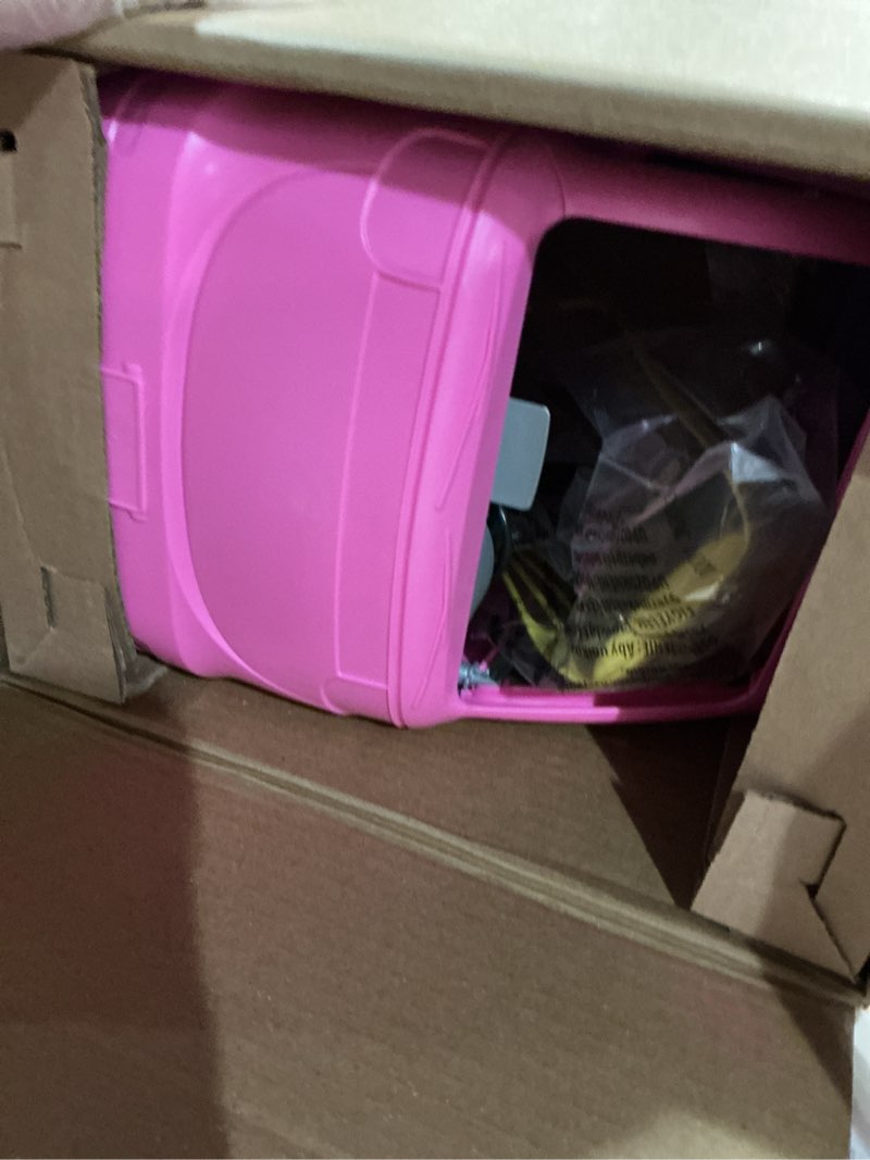 Condition photo showing Good Condition for barbie dream camper playset with roof tent, swing chair, fishing pond, bbq grill with color-change feature & 60+ accessories including dough