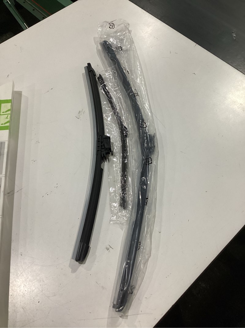 Condition photo showing As Is for ajk heated front windshield wipers for volvo xc60 2018-2025 (26"+19"+14") | all-weather oem quality automotive replacement wiper blades for my car-front and rear windows for volvo xc60 2018-2025 (heated) heated