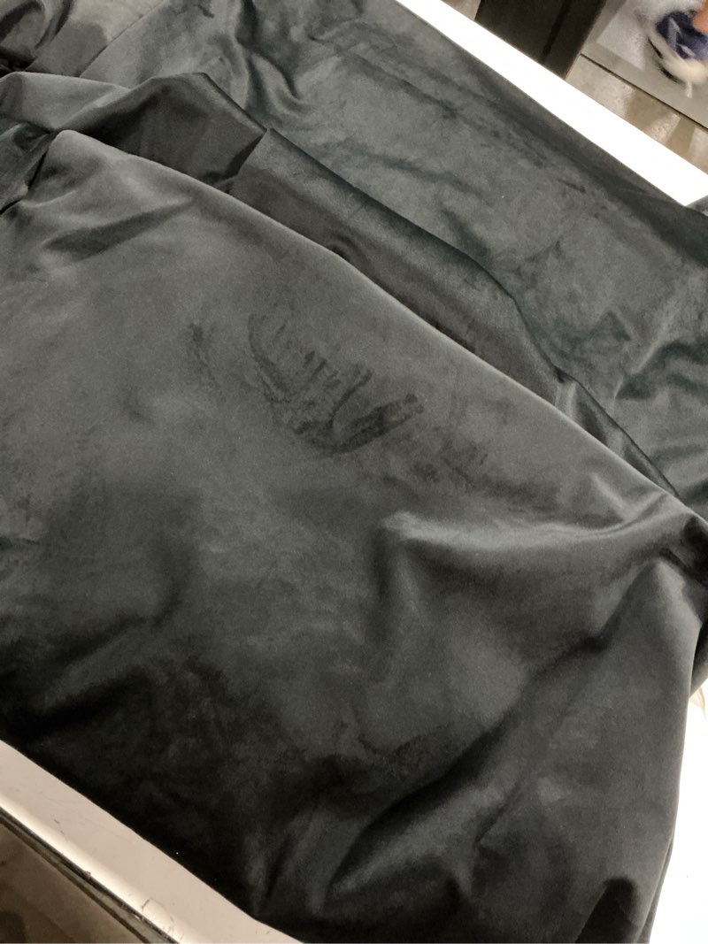 Condition photo showing Good Condition for nicetown velvet black out curtains 90 inch length, rod pocket & back tab blackout window treatments thermal drapes sound reducing for bedroom, w52 x l90 52"w x 90"l (pack of 2) black