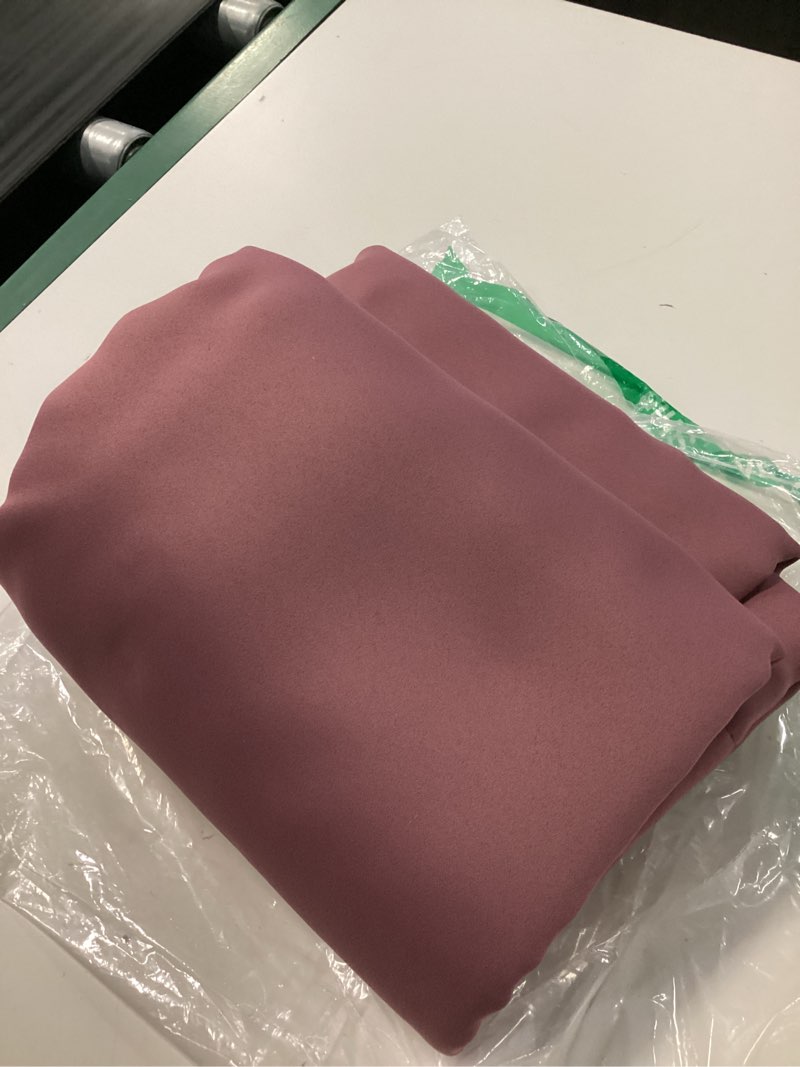 Condition photo showing Good Condition for nicetown dry rose room darkening curtains for kitchen, set of 2, 42 inches wide by 68 inches long, window treatment thermal insulated solid grommet room darkening curtains/drapes for bedroom dry rose 42"w x 68"l (pack of 2)