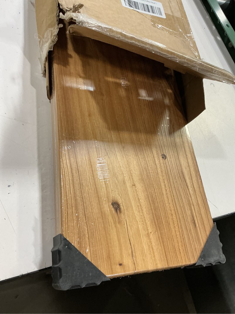 Condition photo showing Good Condition for (Incomplete)Floating Shelves 30\" W x 8\" D, Solid Elm Wood Shelves for Wall, 8 Inch Deep Floating Shelves for Home Storage & Display, Rustic Wooden Bathroom Shelves 30 Inch Long, Set of 2, Heavy-Duty Bookshelf Usa-sourced Elm Wood 30\"W x 8\"D