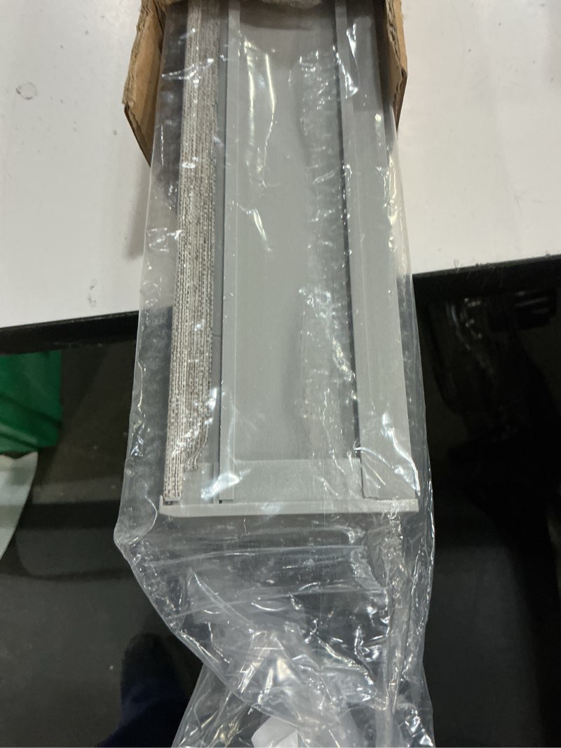 Condition photo showing Good Condition for persilux light filtering roller shades for window blinds,cordless,linen fabric,thermal insulated fabric uv protection shades for home,office,bedroom,door,light filtering-light brown,34 1/2" w x 64" h 34 1/2"w x 64"h light filtering-light brown