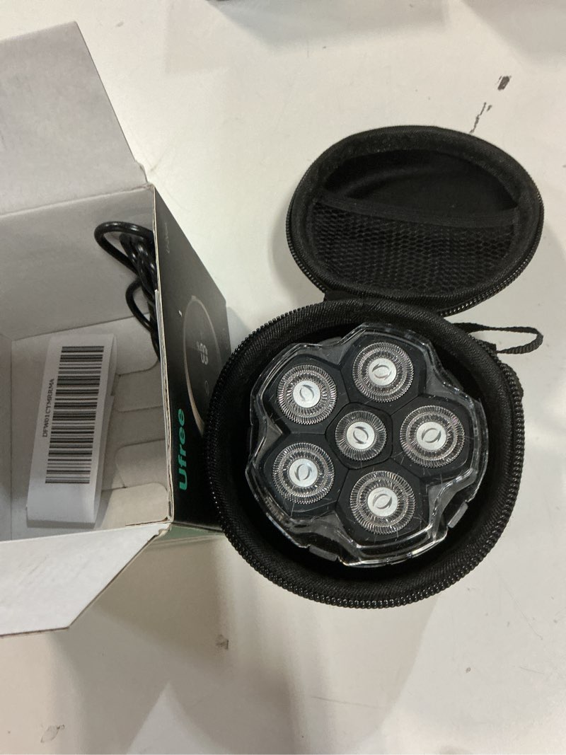 Condition photo showing Good Condition for ufree head shavers for bald men, ipx6 waterproof wet/dry bald head shaver, detachable rotary blade for clean shave, electric shaver with led display, storage bag