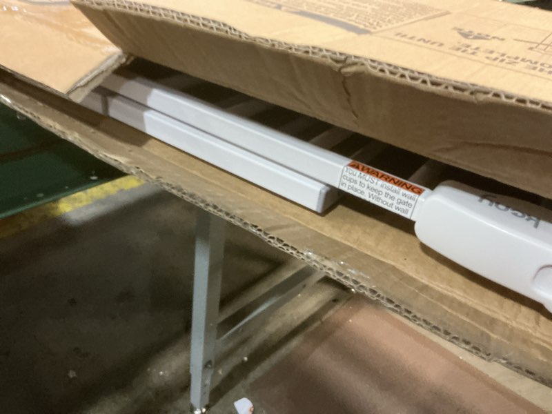 Condition photo showing New/Like New for keny 29"-42.5" baby gate for stairs, auto close safety dog gate, pressure mounted easy walk through pet gate for doorways, durable stair gate, 30" tall, white