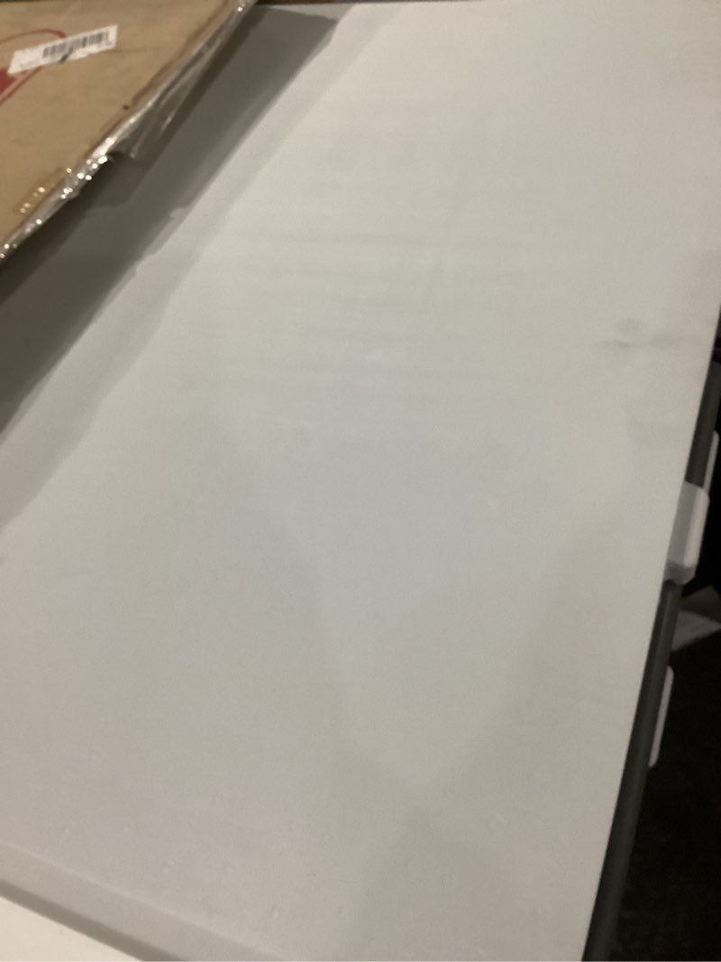 Condition photo showing Good Condition for FDW 6FT Folding Table, Portable Fold-in-Half Plastic Picnic Party Table with Carrying Handle ?White, 6FT? White 6 FT 70"x29"