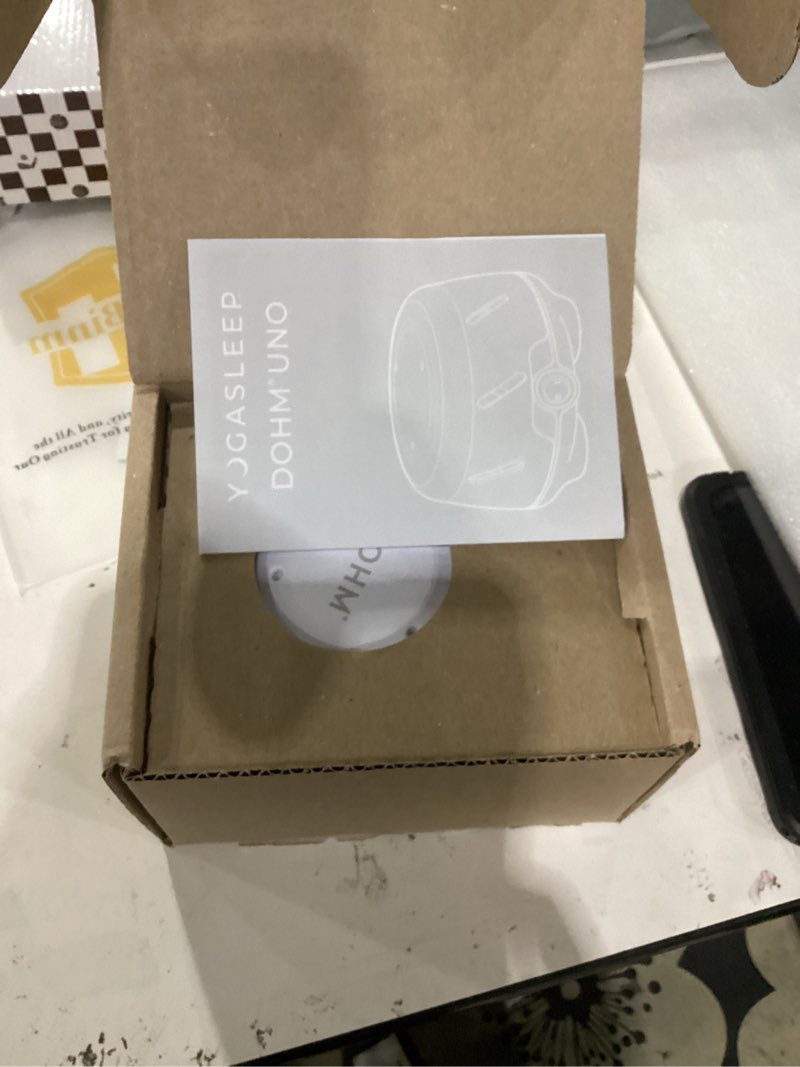 Condition photo showing New/Like New for Yogasleep Dohm Uno White Noise Sound Machine, Real Fan Inside for Non-Looping White Noise, Sleep Aid, Office Privacy & Meditation for Adults & Baby, Registry Gift (White) White Pack of 1