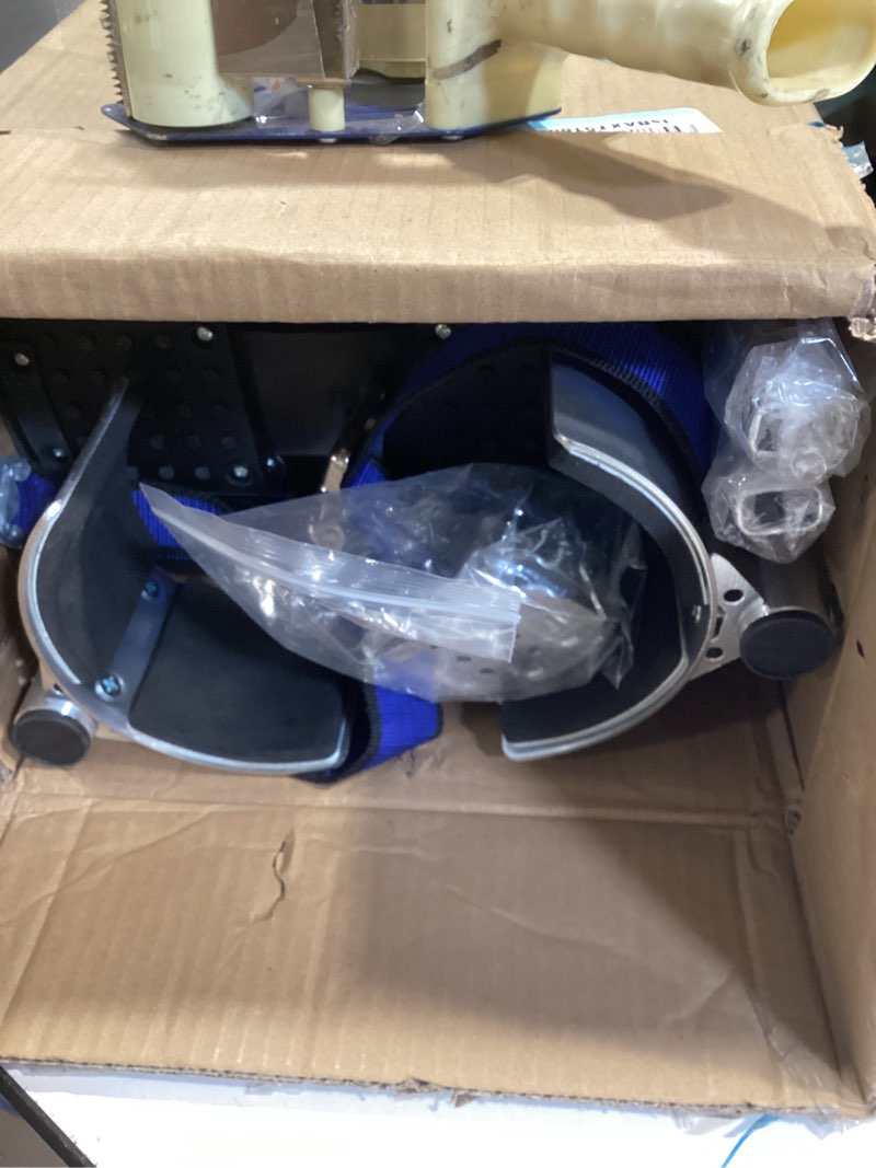 Condition photo showing Good Condition for fahkns drywall stilts 18"-30", stilts for adults adjustable aluminum work stilts for sheetrock drop ceiling painting painter pruning branches or cleaning 18"- 30"