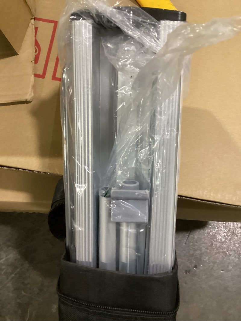 Condition photo showing New/Like New for retractable roll up banner stand - 33"x80" heavy duty adjustable display with carrying bag, perfect for trade shows, conferences, events & promotions - easy setup, reusable banner holder (1)