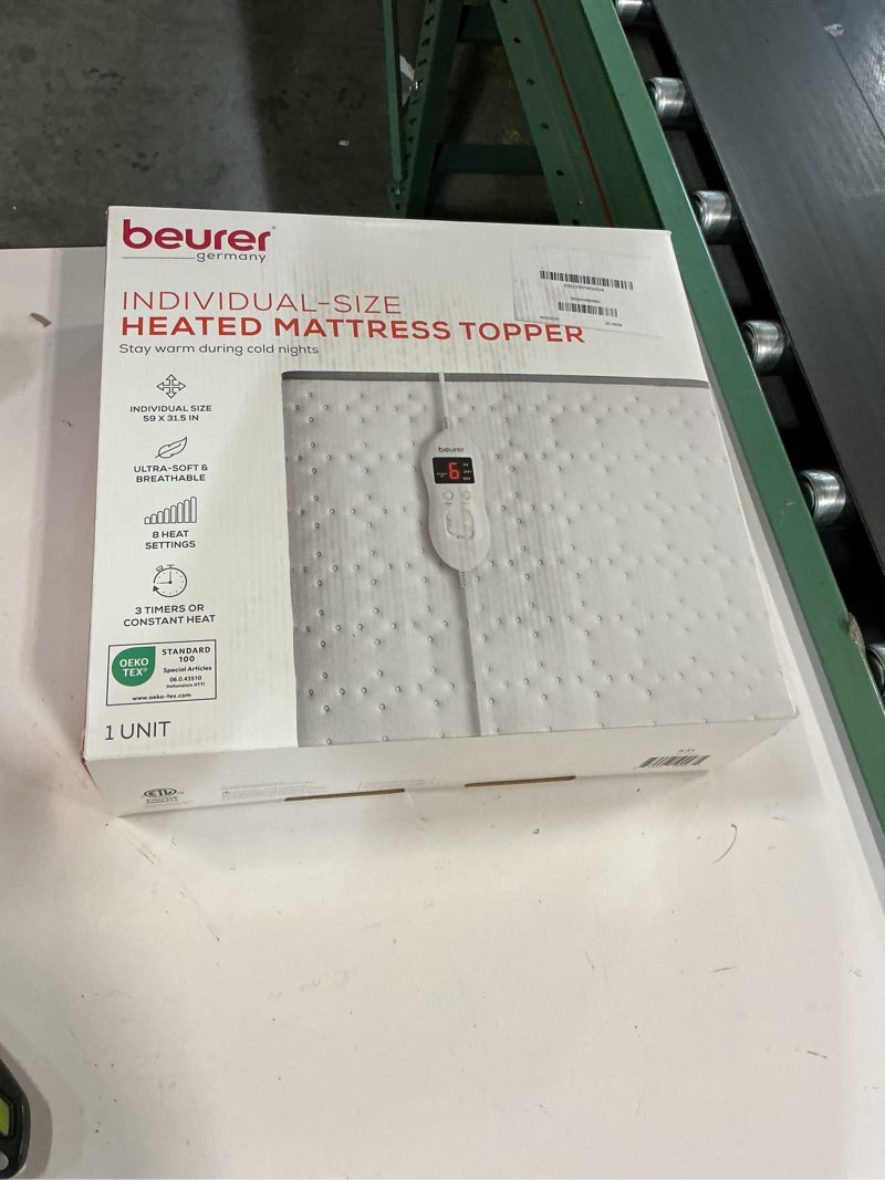 Condition photo showing New/Like New for Beurer - Heated Underblanket - White