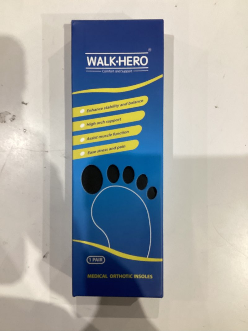 Condition photo showing New/Like New for Inserts Relieve Plantar Fasciitis - Flat Feet Insoles Arch Supports, Orthotic Insoles for Foot Pain Arch Pain Reduce Muscle Fatigue Absorb Shock (Mens 6-6 1/2 | Womens 8-8 1/2) Blue Mens 6 - 6 1/2 | Womens 8 - 8 1/2