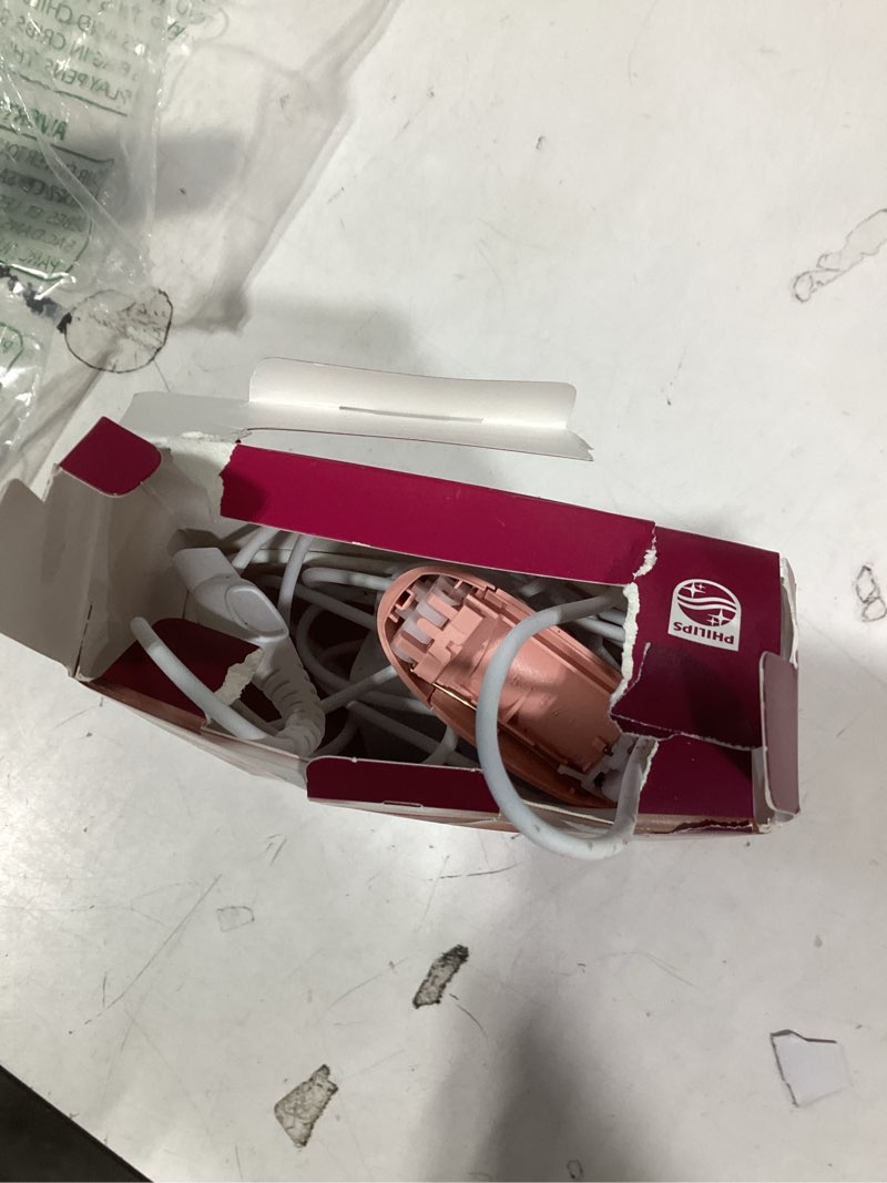 Condition photo showing As Is for Philips Epilator Series 2000, Corded Epilator for Legs and Body, Hair Removal Device for Women, Model BRE227/00 Pink Dimensions Unknown (Pack of 1)