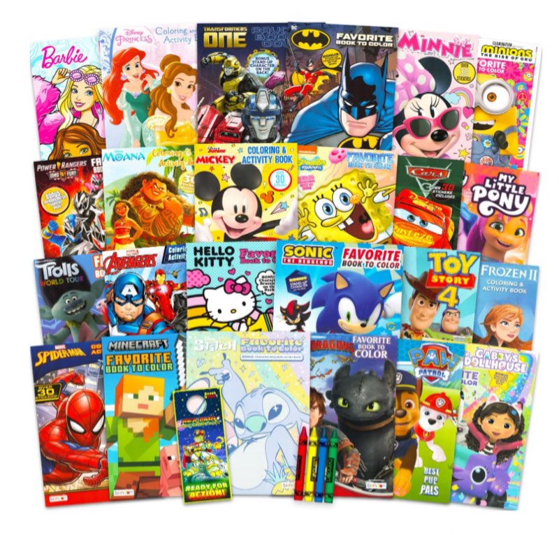 Assorted books for adults and children 